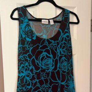 Brown & blue dress from Chico's